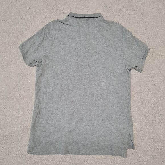 Polo Ralph Lauren Polo Shirt Mens LARGE Custom Fit Vented Gray Casual Preppy - Picture 6 of 6